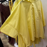 Ensemble ample chemise avec pantalon pince évasé [ jaune ]