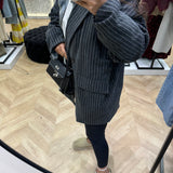Blazer léger oversize [ gris / bordeau / marron / bleue marine ]