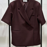 Blazer manches courtes [ Bordeau ]
