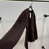 Gilet en maille épaisse [ marron ]