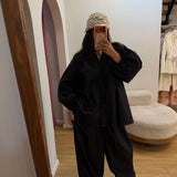 Ensemble chemise + pantalon [ noir ]