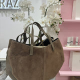 Sac 100% cuir de vachette [ taupe ]