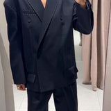 Blazer à surpiqûres