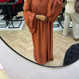 Robe extra longue terracota