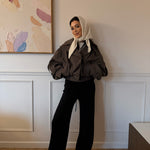 Veste façon trench court [ marron ] - Belmiraz