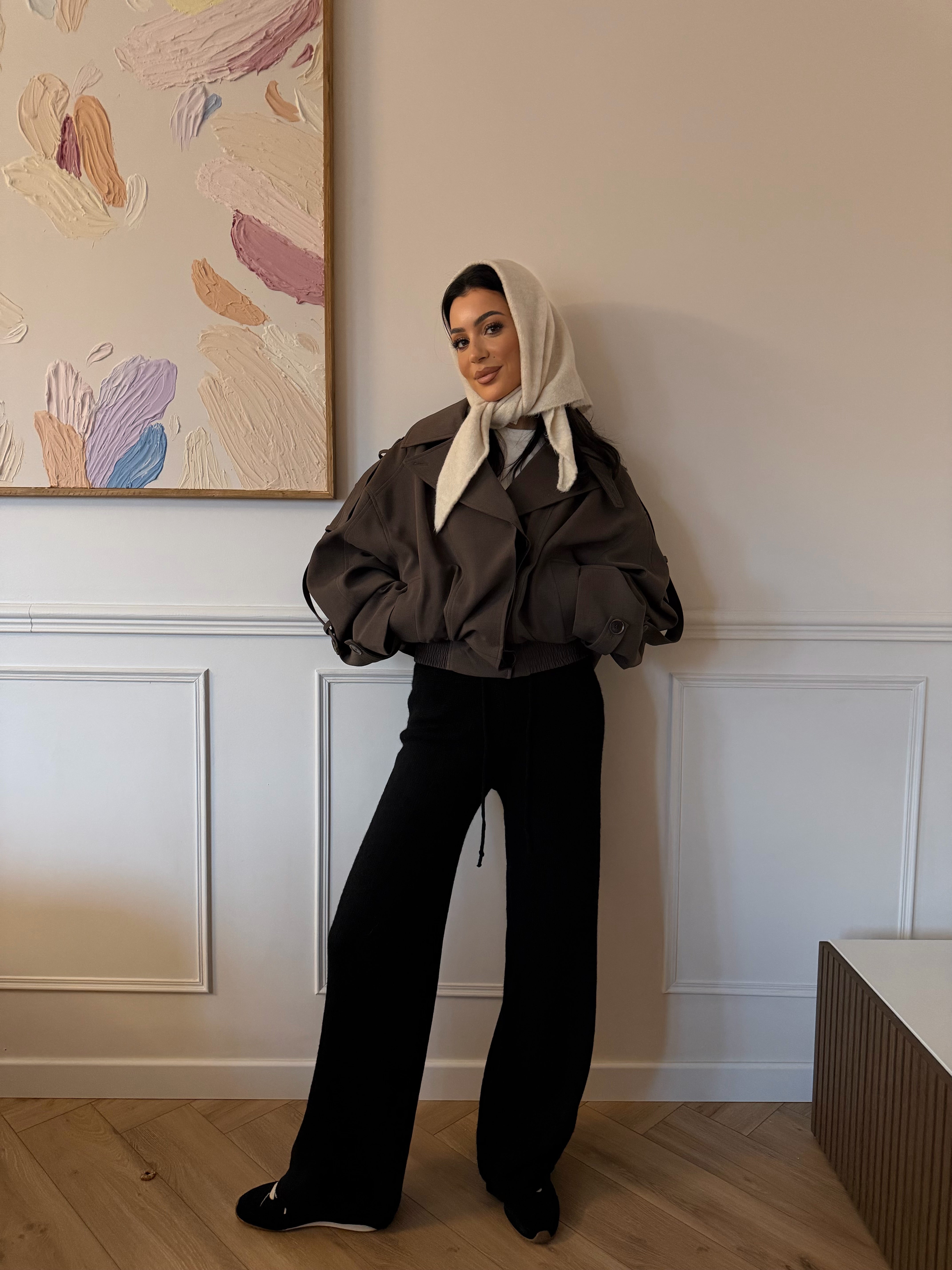 Veste façon trench court [ marron ] - Belmiraz