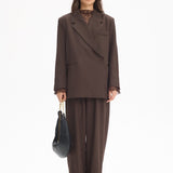 Chocolate wrap blazer