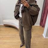 Manteau à col large