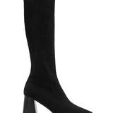 Bottes à talons carré [ noir ]