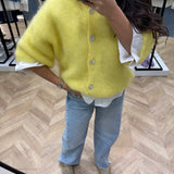 Gilet en mohair [ jaune ]