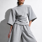 Ensemble t-shirt et bermuda [ gris ]