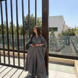 Ensemble chemise longue et pantalon doublé en voile de coton