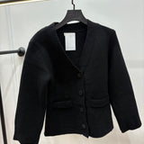 Gilet en maille épaisse [ noir ]