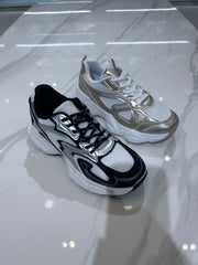 Sneakers gold / silver
