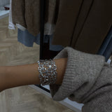 Bracelet en acier inoxydable [ argent ]