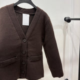 Gilet en maille épaisse [ marron ]