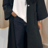 Manteau à manches 3/4 [ noir ]