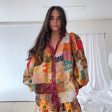 Ensemble en tencel motifs patch [ multicolor ]