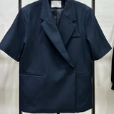 Blazer manches courtes [ marine ]