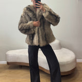 Manteau vegan à capuche