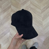 Casquette en velours noir