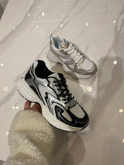 Sneakers gold / silver