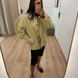 Veste doublée à épaulettes