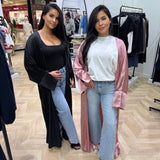 Kimono strass noir