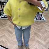 Gilet en mohair [ jaune ]
