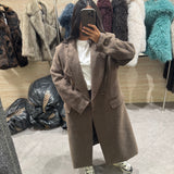 Manteau long à épaulettes