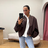 Bomber oversize [ marron ]