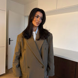 Blazer oversize marron