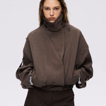 Veste façon trench court [ marron ] - Belmiraz