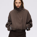 Veste façon trench court [ marron ] - Belmiraz