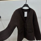Gilet en maille épaisse [ marron ]