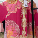 Ensemble chemise et short fushia