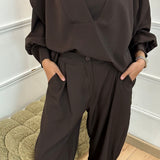 Ensemble marron foncé