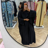 Ensemble haut robe et pantalon [ noir ]
