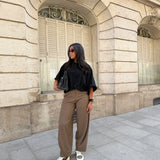Pantalon Tailleur Alba – Taupe