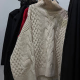 Pull en maille beige