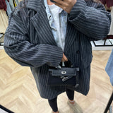 Blazer léger oversize [ gris / bordeau / marron / bleue marine ]