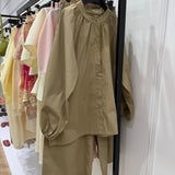 Ensemble en coton [ taupe ]