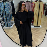 Ensemble haut robe et pantalon [ noir ]