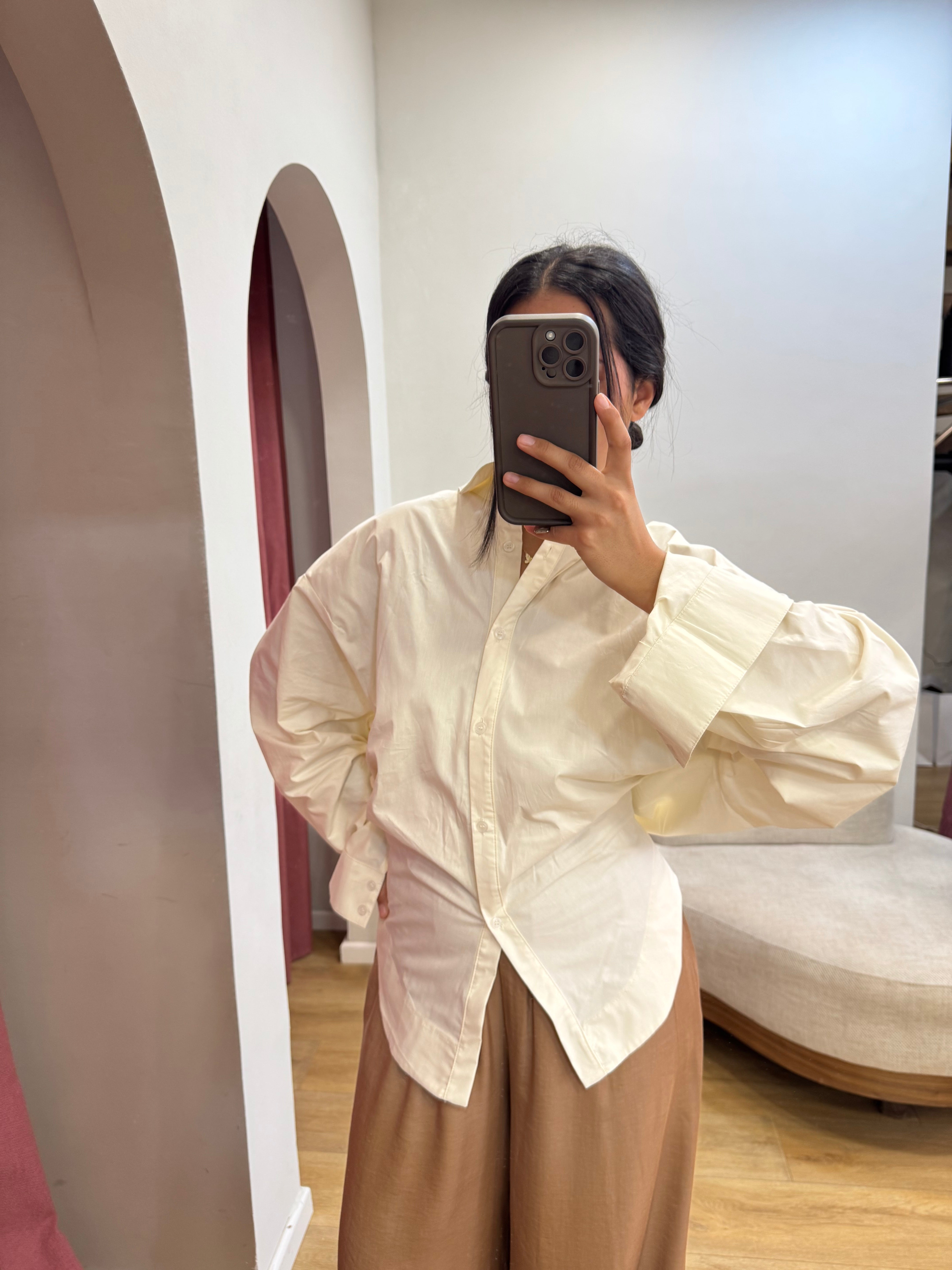 Chemise crème cintrée - Belmiraz