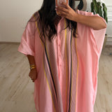 Ensemble chemise longue et pantalon [ rose ]