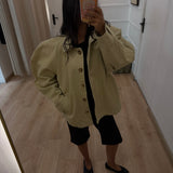 Veste doublée à épaulettes