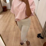 Legging capri blanc