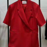 Blazer manches courtes [ rouge ]