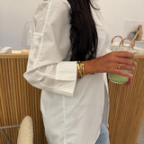 Chemise longue oversize [ blanche ]