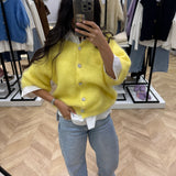 Gilet en mohair [ jaune ]